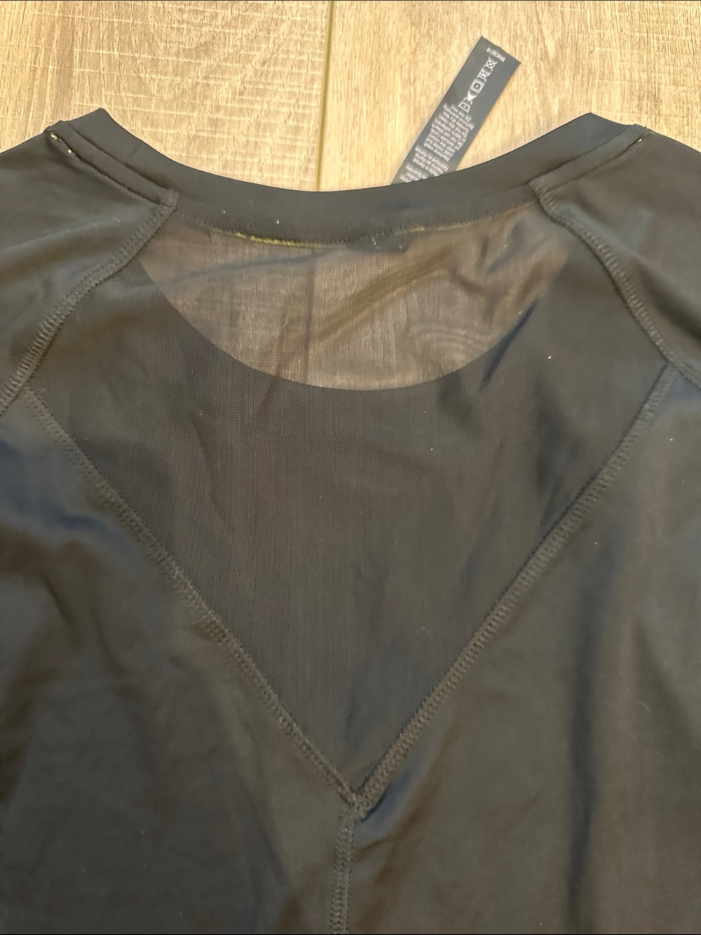 Hind Black Long Sleeve Crew Neck Performance Top - Picture 8 of 8